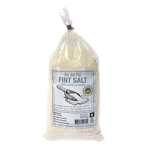 Fransk havsalt Ile de Ré ubleget, (fint Keltisk salt ) 800g 