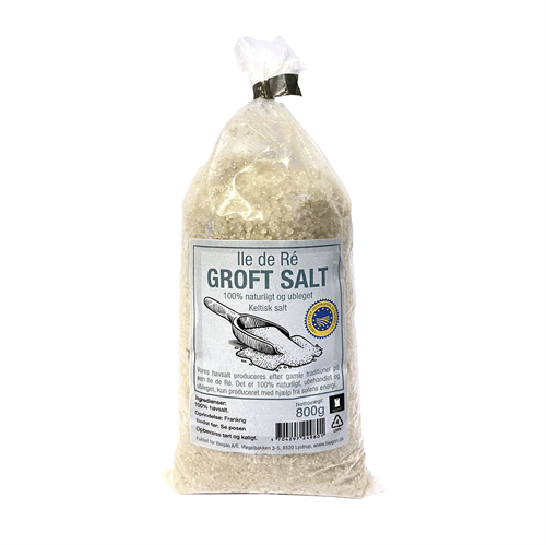 *Fransk havsalt Ile de Ré ubleget, (grov Keltisk salt ) 800g 