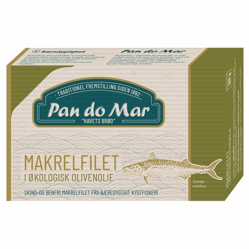 Makrel i ØKO-OLIVENOLIE 120g bæredygtig