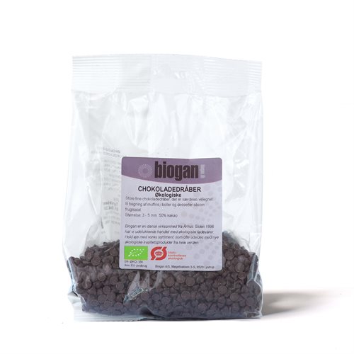 CHOKOLADEDRÅBER 200g ØKO