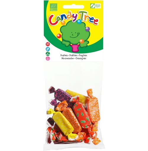 Karamel frugt mix 75g Øko Glutenfri Candy Tree