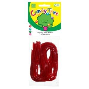 Snørebånd hindbær 75g Øko Glutenfri Candy Tree