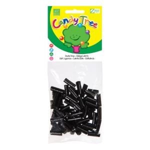 Lakridsstykker salt lakrids 100g Øko Glutenfri Candy Tree