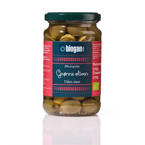 Økologiske grønne oliven | Biogan