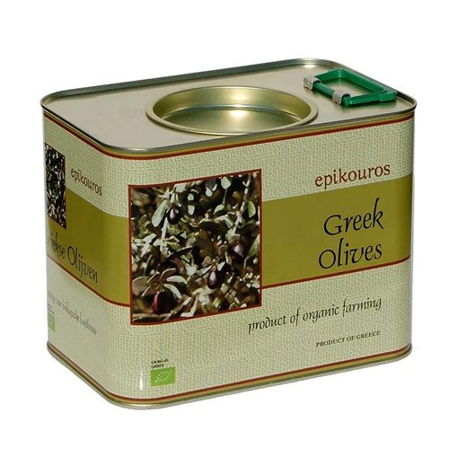 Økologiske drænet kalamata oliven uden sten | Biogan